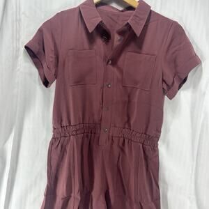 Balera Dance Costume Girls Size MC New Jumpsuit Rosewood color